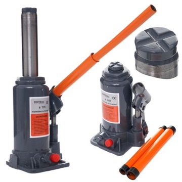 PODNOŚNIK SAMOCHODOWY SŁUPKOWY HYDRAULIOCZNY BUTELKOWY LEWAR 6T KRAFT&DELE