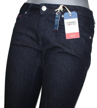 Jeansy Tommy Jeans Sandy DW0DW03973 oryginalne -granatowe -proste - W29/L32