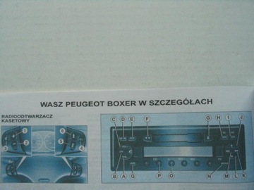 PEUGEOT BOXER 2002-2006 Руководство по эксплуатации на польском языке.