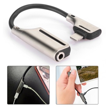 Адаптер для зарядного устройства для наушников 2 в 1.