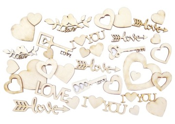 Walentynki scrapki skrapki dekory serca love 100