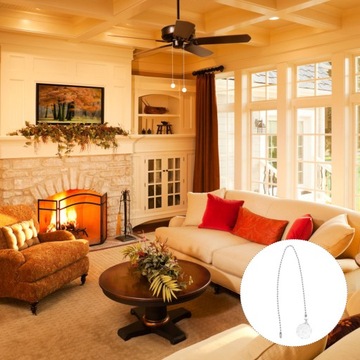 Потолочный вентилятор с цепочкой-молнией Ga-Switch Crystal