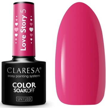 CLARESA LAKIER HYBRYDOWY UV/LED LOVE STORY 5