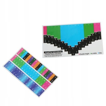 Красочные наклейки со шкалой Калимбы