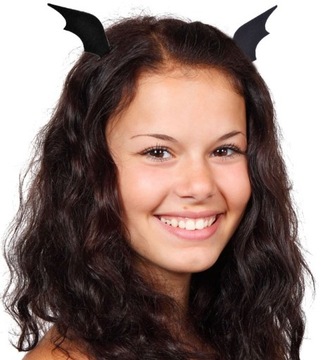 Skrzydła NIETOPERZA Spinki do Włosów Halloween Karnawał Bal Part 2szt.