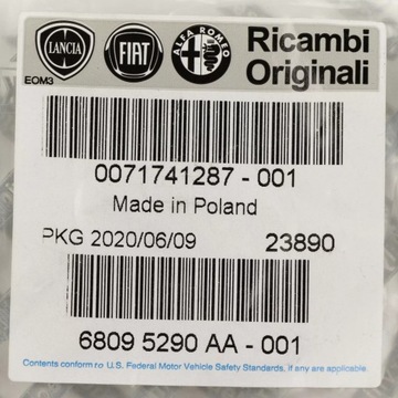 КРЫШКА ПЕРЕДНЕГО ПРАВОГО ОКНА FIAT PANDA 03-12