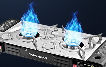 ПОРТАТИВНАЯ ТУРИСТИЧЕСКАЯ ГАЗОВАЯ ПЛИТА С 2 КОНФОРКАМИ