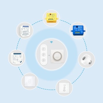Пульт дистанционного управления 4 канала 12 программ Серия LR ZigBee TUYA