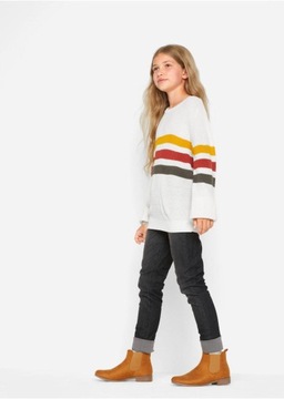 L80938 A13 SWETER DZIANINOWY W PASKI 176/182