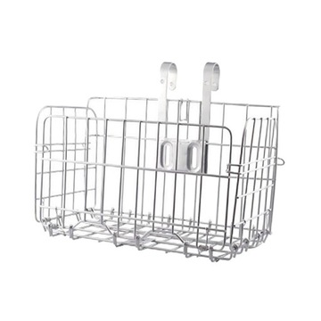 Koszyk rowerowy przód tył - Biały