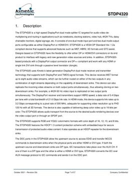 STDP4320 РАЗДЕЛИТЕЛЬ ПОРТОВ ДИСПЛЕЯ
