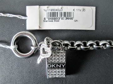 DKNY bransoleta damska, stal