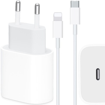 SZYBKA ŁADOWARKA USB-C 20W + KABEL 1M do IPHONE X 11 12 13 14 Pro Max