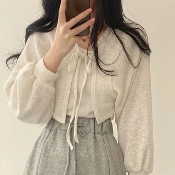 Summer Thin Sunscreen Knitwear Women Korean Style