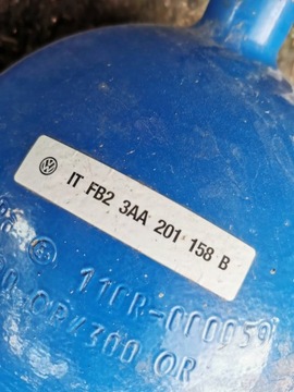 VW PASSAT B7 Zbiornik zestaw butli CNG 3AA201158