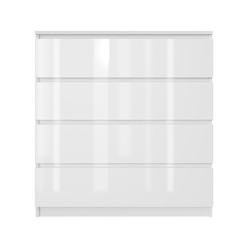 Белый комод 90 см 4 ящики для гостиной.