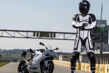SKÓRZANY Kombinezon Motocyklowy SPORTOWY + GRATIS