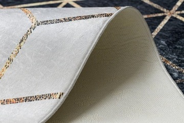 ПРОТИВОСКОЛЬЖАЮЩИЙ МОЮЩИЙСЯ КОВЕР 120x170 HEXAGON ROMBY gold #I086