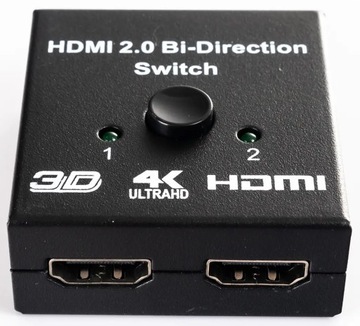 Sumator Rozgałęźnik Spliter HDMI 2x1 1x2 Switch 2x