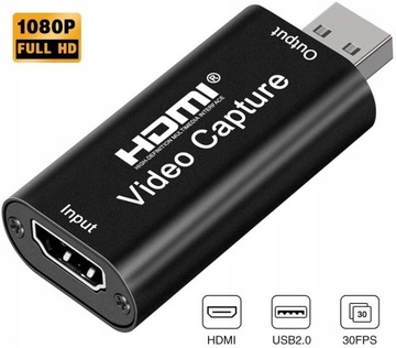 Адаптер HDMI-USB CAPTURE Потоковое видео-аудио и потоковая запись