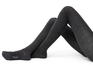 Termoaktywne rajstopy 156-168, wełna merynino wool, 270 den, L-XL, GRAFIT