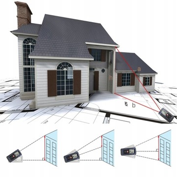 ЛАЗЕРНЫЙ ДАЛЬНОМЕР 40М ЦИФРОВОЙ ИЗМЕРИТЕЛЬ РАССТОЯНИЯ MAJSTER ЛАЗЕРНЫЙ УРОВЕНЬ