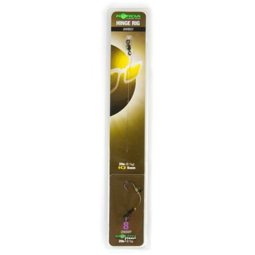 Przypon Karpiowy Z Zadziorem Korda Hinge Rig Choddy r. 8 IQ Boom 20lb 9.1kg