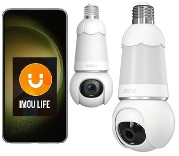 Kamera ukryta w żarówce IP Imou Bulb Cam 5Mpx IPC-S6DP Głośnik Mikrofon