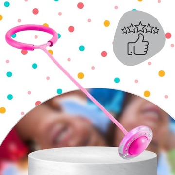 HULA HOP SKAKANKA NA NOGĘ PIŁKA LED KÓŁKO SKIPPER DLA DZIECI