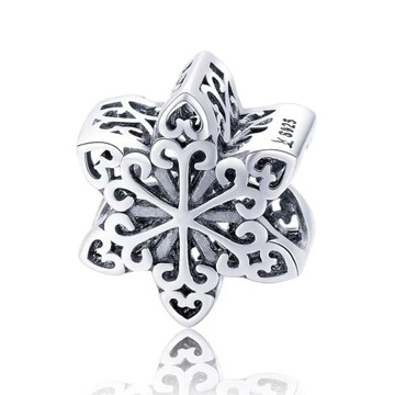 Charms Ażurowa Gwiazdka Zawieszka Srebro 925