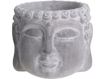 Doniczka Osłonka betonowa 16x12,5cm - szary Budda