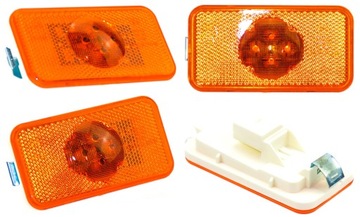 OBRYSÓWKA LED LAMPA OBRYSOWA POMARAŃCZOWA BOCZNA