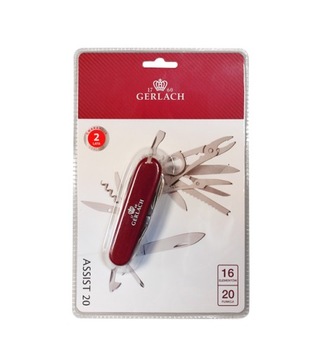 КАРМАННЫЙ НОЖ GERLACH ASSIST 20 ФУНКЦИЙ НЕРЖАВЕЮЩАЯ СТАЛЬ