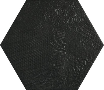 HEXAGON MILANO BLACK 22X25 CODICER GAT. I