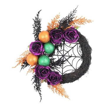 Wieniec na Halloween Modne kreatywne akcesoria festiwalowe Okrągłe 18 cali