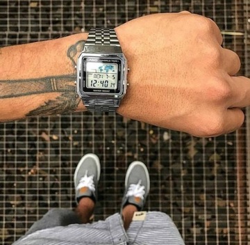 ВИНТАЖНЫЕ МУЖСКИЕ ЧАСЫ CASIO A500WA-1 (zd158a) + КОРОБКА