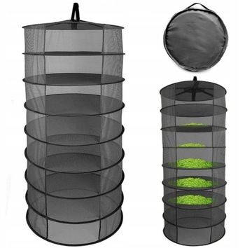 Suszarka Siatka Do Suszenia Ziół Ryby 60cm 8 Półek