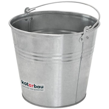 WIADRO OCYNKOWANE OCYNK BUDOWLANE OGRODOWE BLASZANE METALOWE 12L Z UCHWYTEM