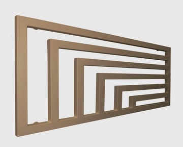 GRZEJNIK ŁAZIENKOWY DEKORACYJNY OMEGA 1000x550 CAPPUCCINO STR. 470W POZIOMY