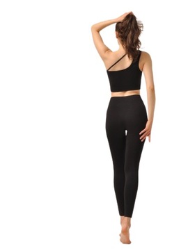 Sportowe LEGGINSY z WYSOKIM STANEM damskie M/L