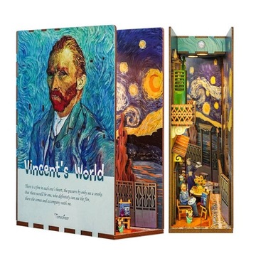 Model 3D LED - Świat Vincenta, Book Nook Tonecheer