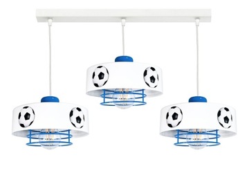 LAMPA WISZĄCA SUFITOWA MUNDIAL SPIRO 3 niebieska