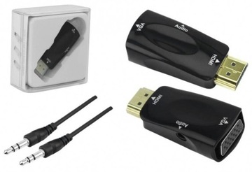 Конвертер HD-изображений из HDMI в VGA + стереоаудио