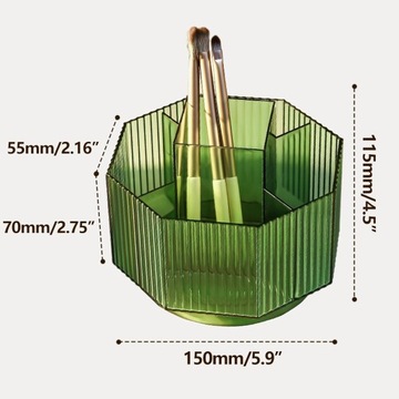Вращающийся на 360° контейнер для хранения косметики, многофункциональный органайзер