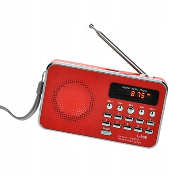 L-938 Mini radio FM Cyfrowy przenośny głośnik