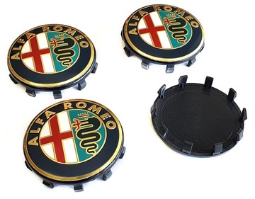 ALFA ROMEO DEKLE DEKIELKI KAPSLE ALUFELG 60mm/58mm