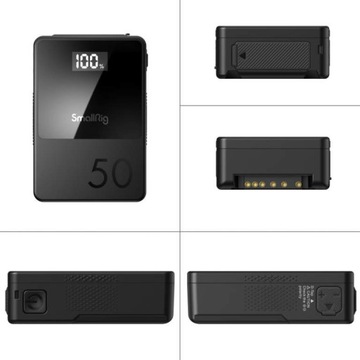 Мини-аккумулятор SmallRig V-Mount VB50 D-TAP, аккумулятор 14,8 В, USB-C