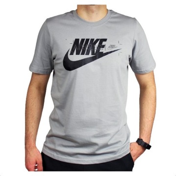 Nike Air Max ORYGINAŁ męska koszulka BAWEŁNIANA szary T-Shirt