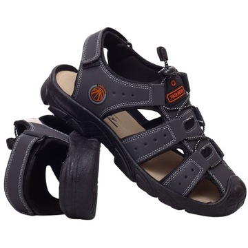 СПОРТИВНЫЕ САНДАЛИИ МУЖСКИЕ ЗАКРЫТЫЕ, РЕГУЛИРУЕМЫЕ НА ЗАВИСКЕ
