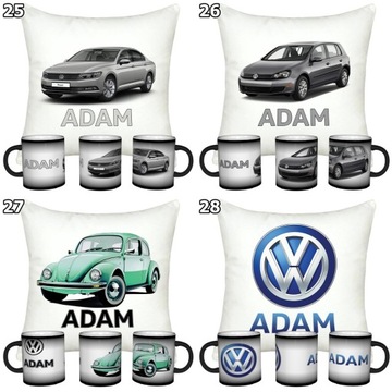 VOLKSWAGEN MAGIC КРУЖКА + ПОДУШКА + НАБОР ИМЕНИ